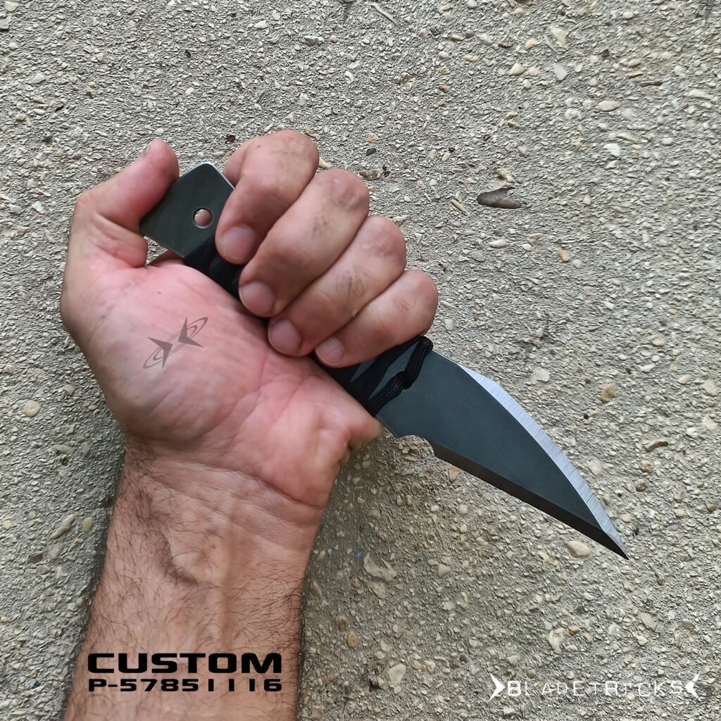 Pikal: N° 1 (?) Knife Fighting Technique? 13 Bladetricks stainless Pikal knife, cord wrapped