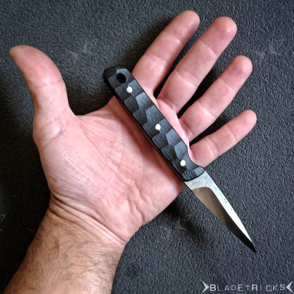 Pikal: N° 1 (?) Knife Fighting Technique? 29 Custom Made Bladetricks Diplomat Pikal Knife, Black G10