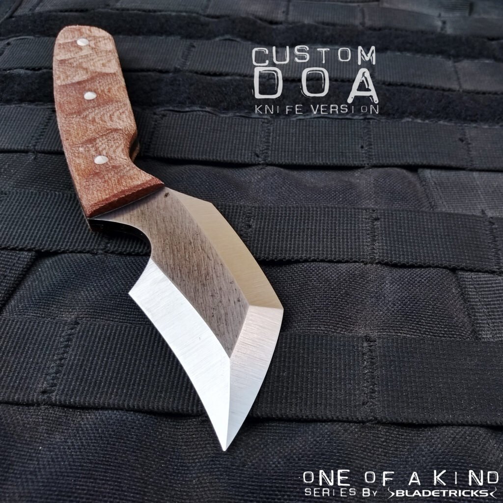 Pikal: N° 1 (?) Knife Fighting Technique? 8 Bladetricks DOA Triple Edge Pikal Knife, Micarta