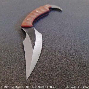 Bladetricks Blink Nosaf Raal double edge pikal knie karambit