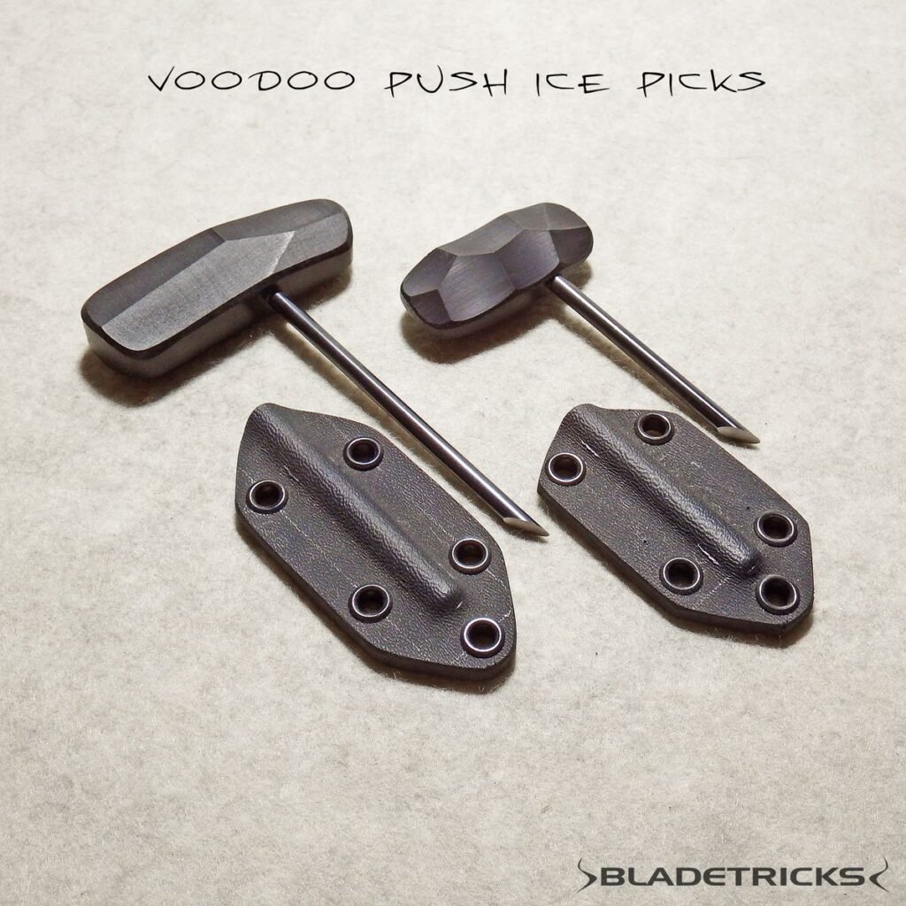 Tactical Icepick Design: The Bladetricks Approach to Simplicity and Performance 7 Bladetricks Voodoo Push Ice Picks