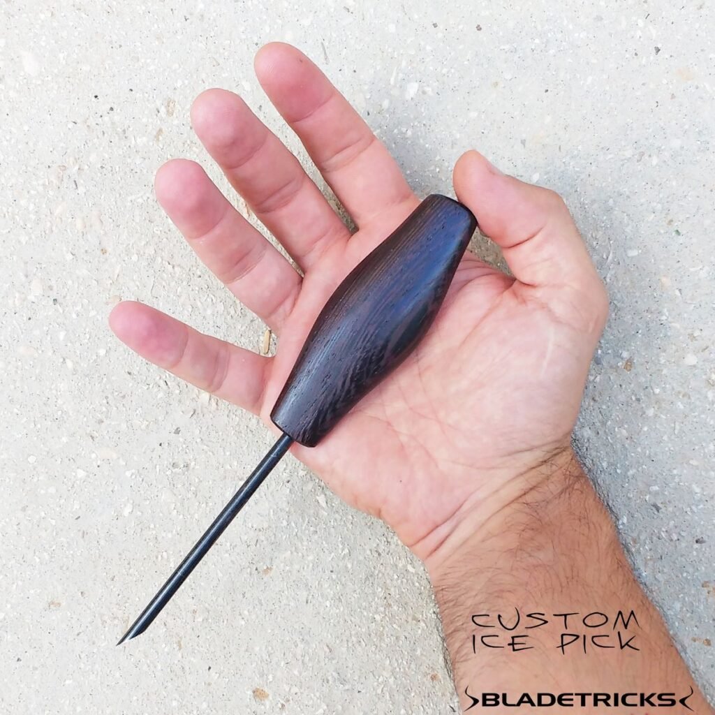 Wenge Handle, Bladetricks Custom Ice Pick Wenge Handle, Bladetricks Custom Ice Pick