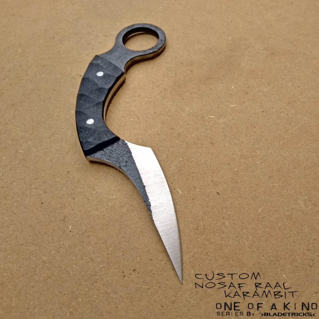 nash professional knife maker Bladetricks Nosaf Raal Karambit tactical knife