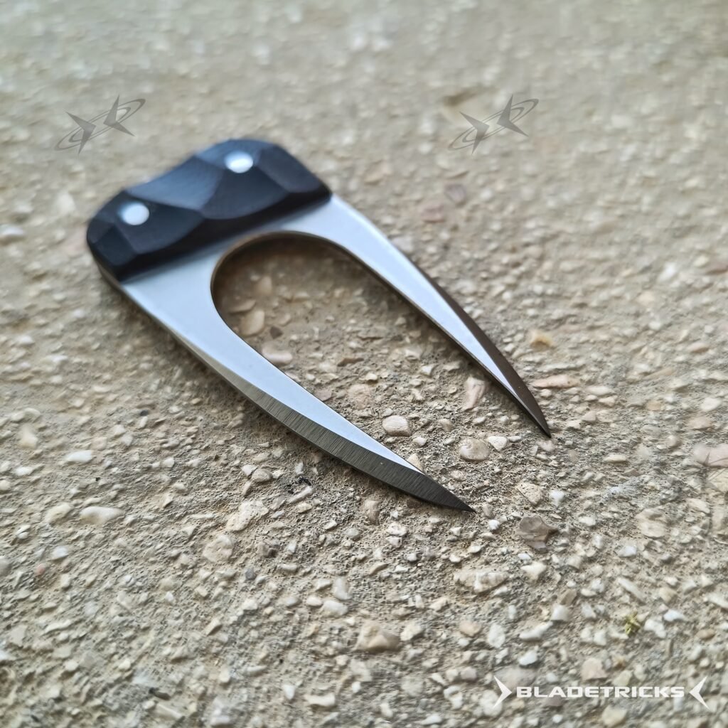 Pocket size EDC Titanium Pitch Fork