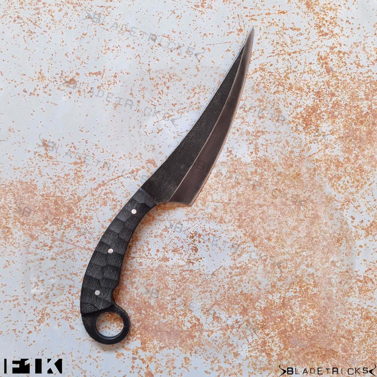 black g10 karambit, full profile, Bladetricks F1K